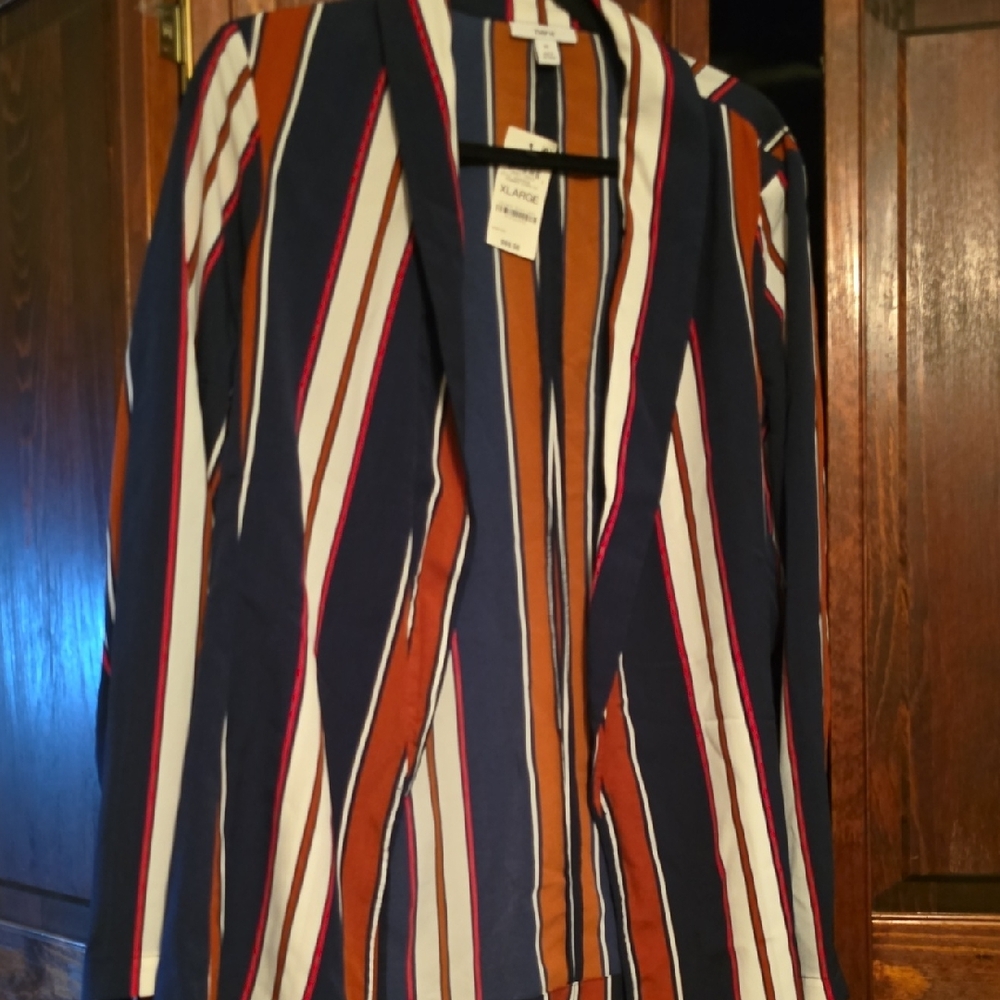 Bar III Bold Striped Blazer